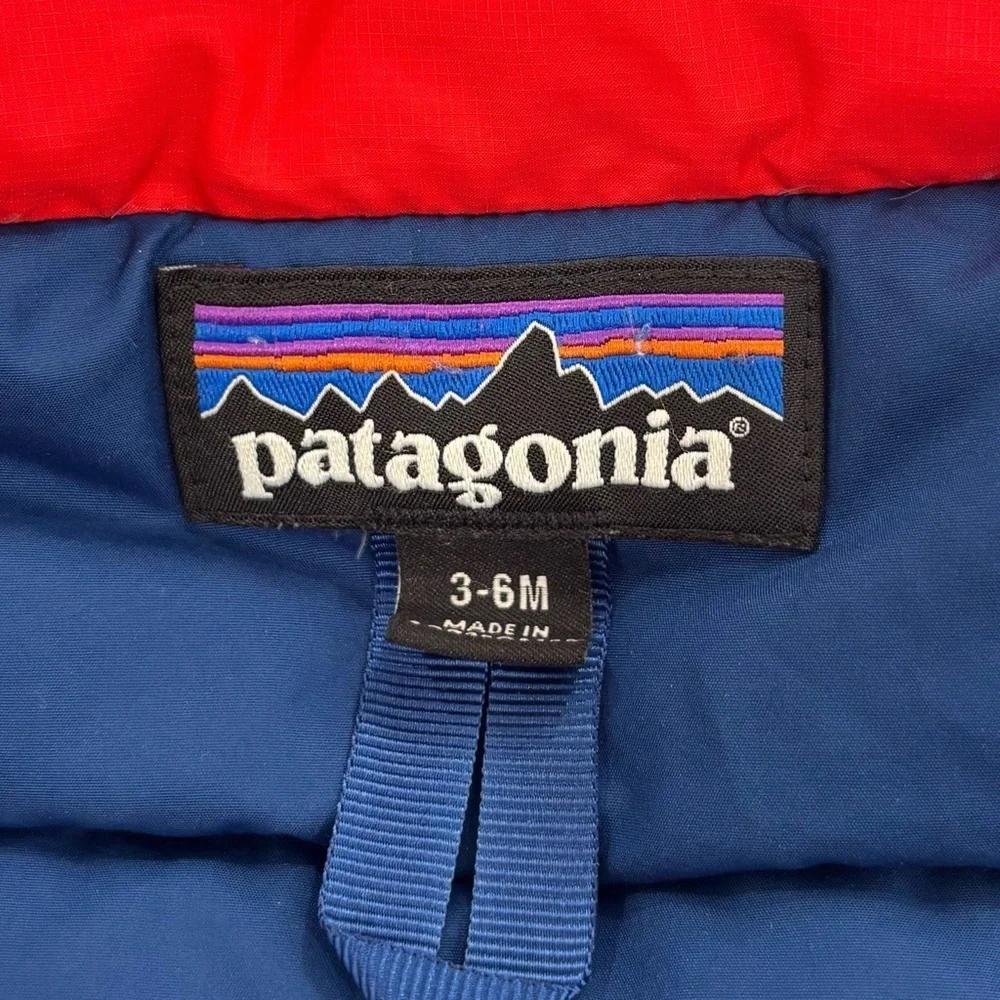 Patagonia Baby Down Jacket In Red Size 3-6 Months